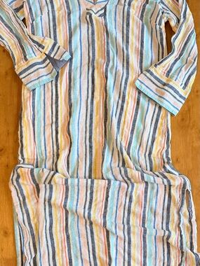 Splendid Striped Tunic Top in Navy, Red, Yellow, Mint